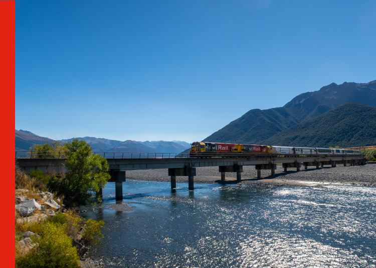 The TranzAlpine train