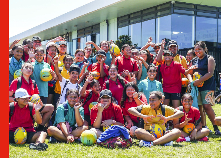 Kids receiving iSport balls